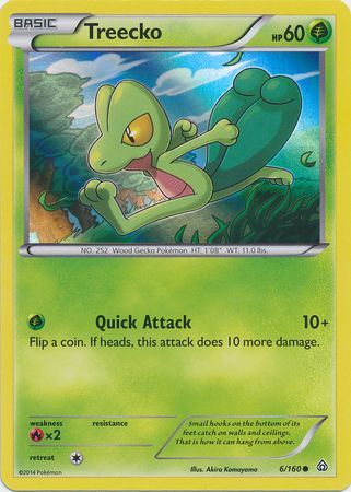 Treecko (6/160) (Sheen Holo) [XY: Primal Clash] | Gear Gaming Fayetteville