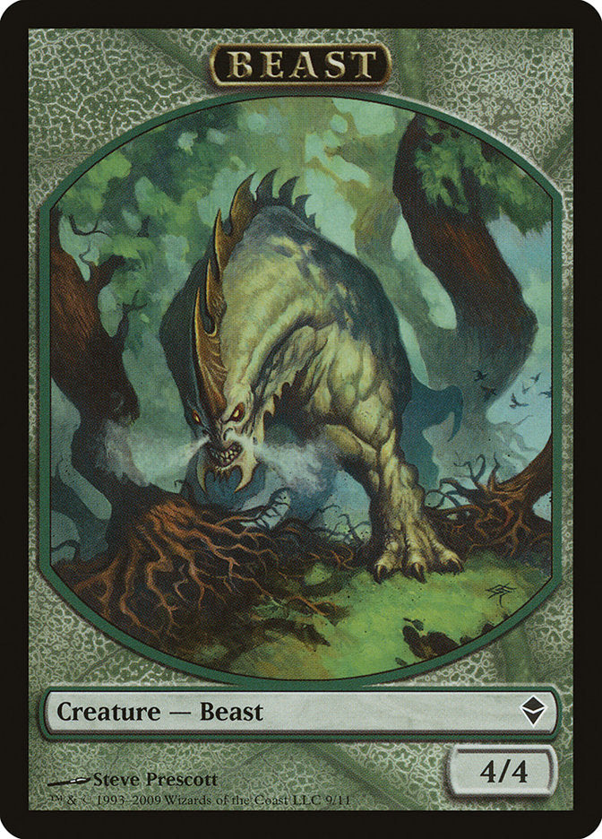 Beast Token [Zendikar Tokens] | Gear Gaming Fayetteville