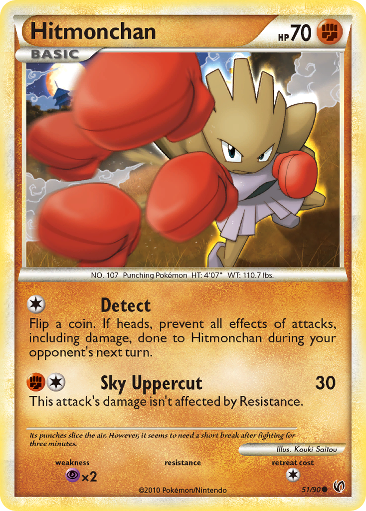 Hitmonchan (51/90) [HeartGold & SoulSilver: Undaunted] | Gear Gaming Fayetteville