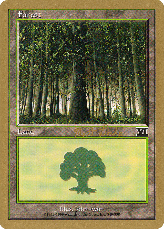 Forest (ml349) (Matt Linde) [World Championship Decks 1999] | Gear Gaming Fayetteville