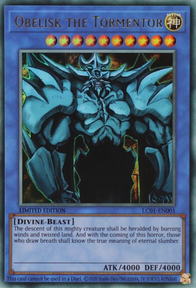 Obelisk the Tormentor (25th Anniversary) [LC01-EN001] Ultra Rare | Gear Gaming Fayetteville