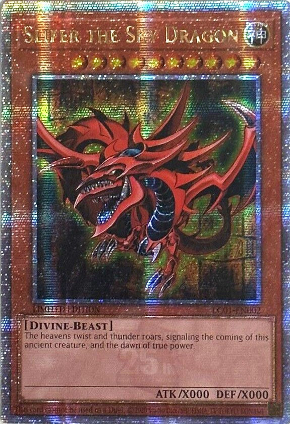 Slifer the Sky Dragon (25th Anniversary) [LC01-EN002] Quarter Century Secret Rare | Gear Gaming Fayetteville