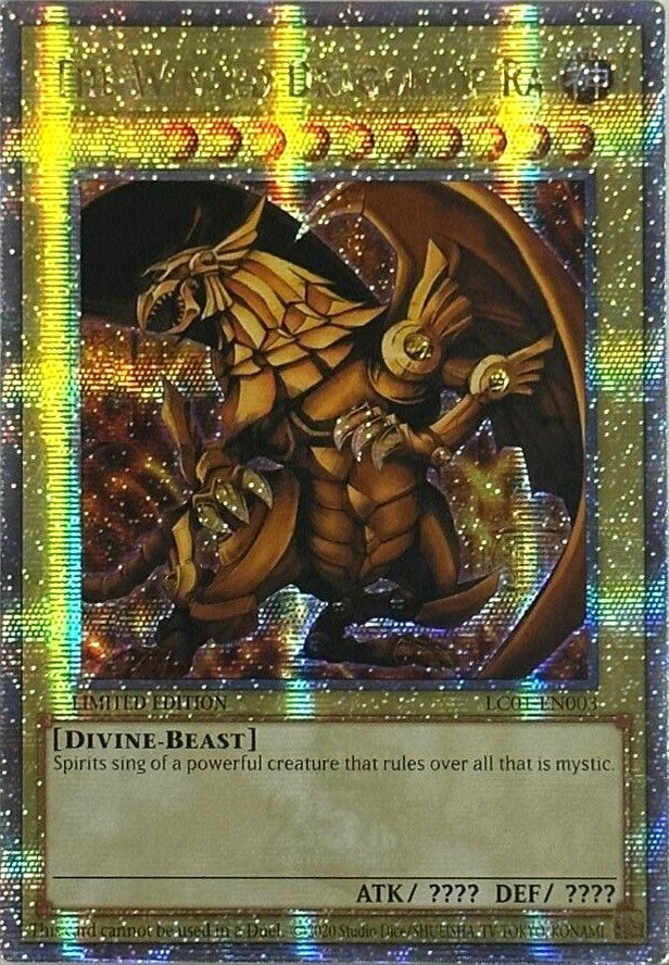 The Winged Dragon of Ra (25th Anniversary) [LC01-EN003] Quarter Century Secret Rare | Gear Gaming Fayetteville