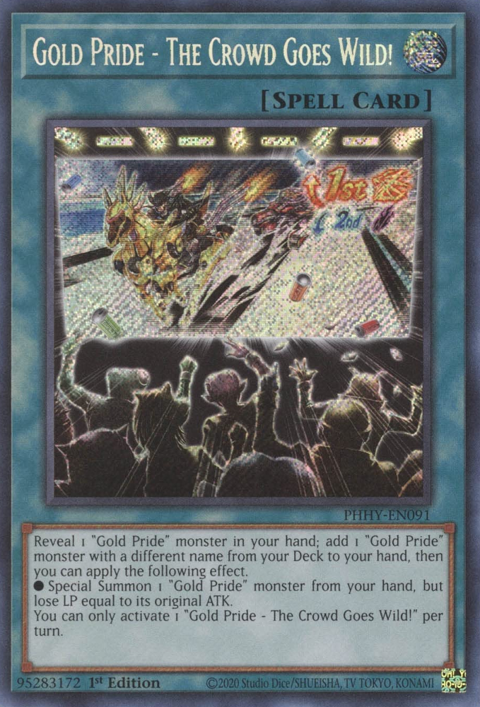 Gold Pride - The Crowd Goes Wild! [PHHY-EN091] Secret Rare | Gear Gaming Fayetteville