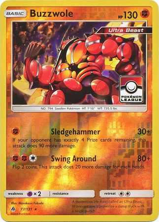 Buzzwole (77/131) (League Promo) [Sun & Moon: Forbidden Light] | Gear Gaming Fayetteville