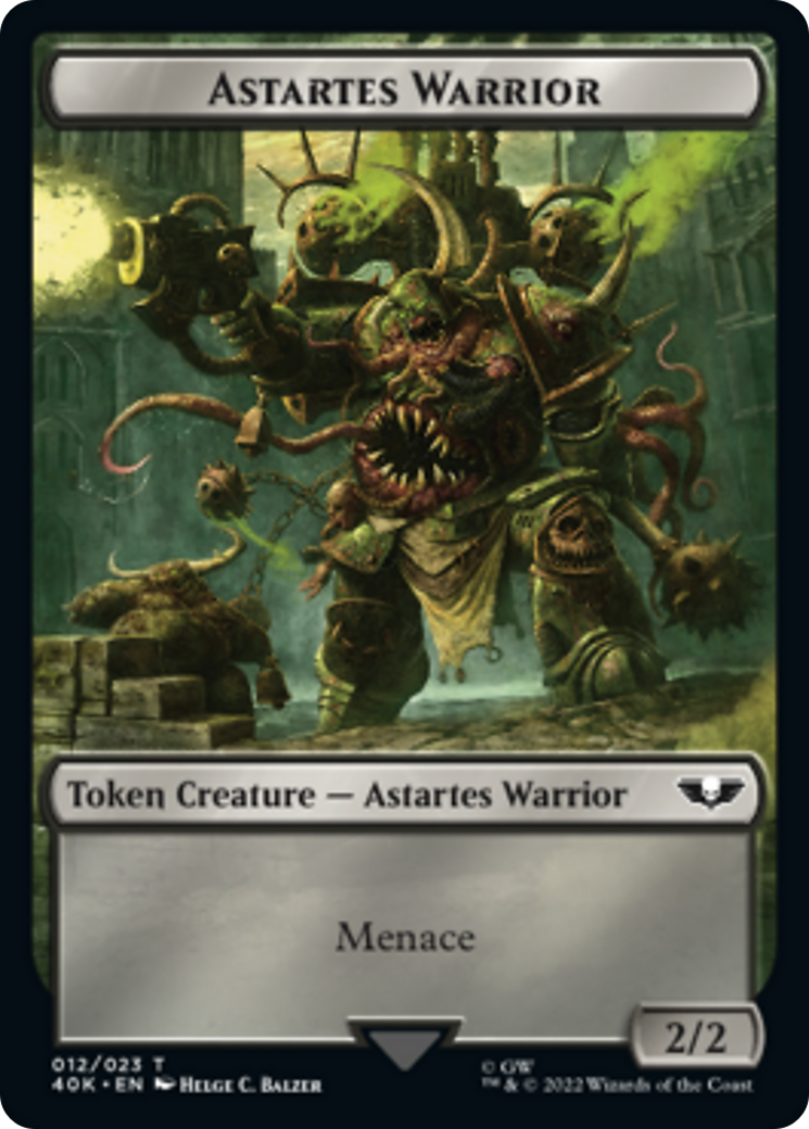 Spawn // Astartes Warrior Double-Sided Token [Warhammer 40,000 Tokens] | Gear Gaming Fayetteville