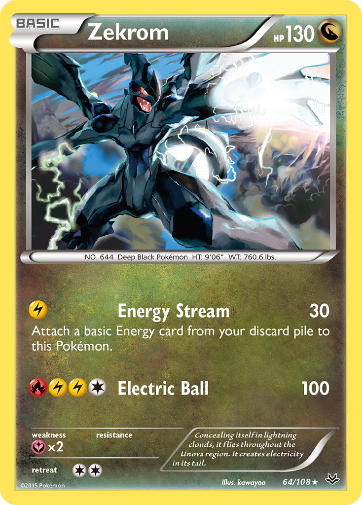 Zekrom (64/108) [XY: Roaring Skies] | Gear Gaming Fayetteville