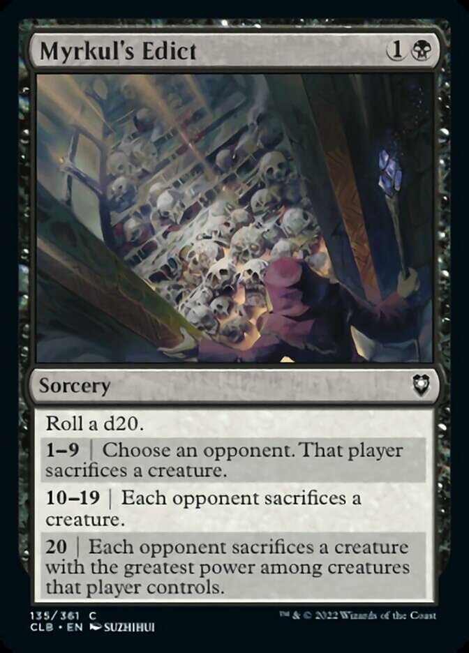 Myrkul's Edict [Commander Legends: Battle for Baldur's Gate] | Gear Gaming Fayetteville