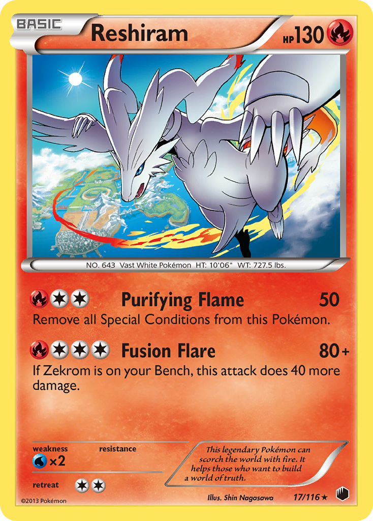 Reshiram (17/116) [Black & White: Plasma Freeze] | Gear Gaming Fayetteville