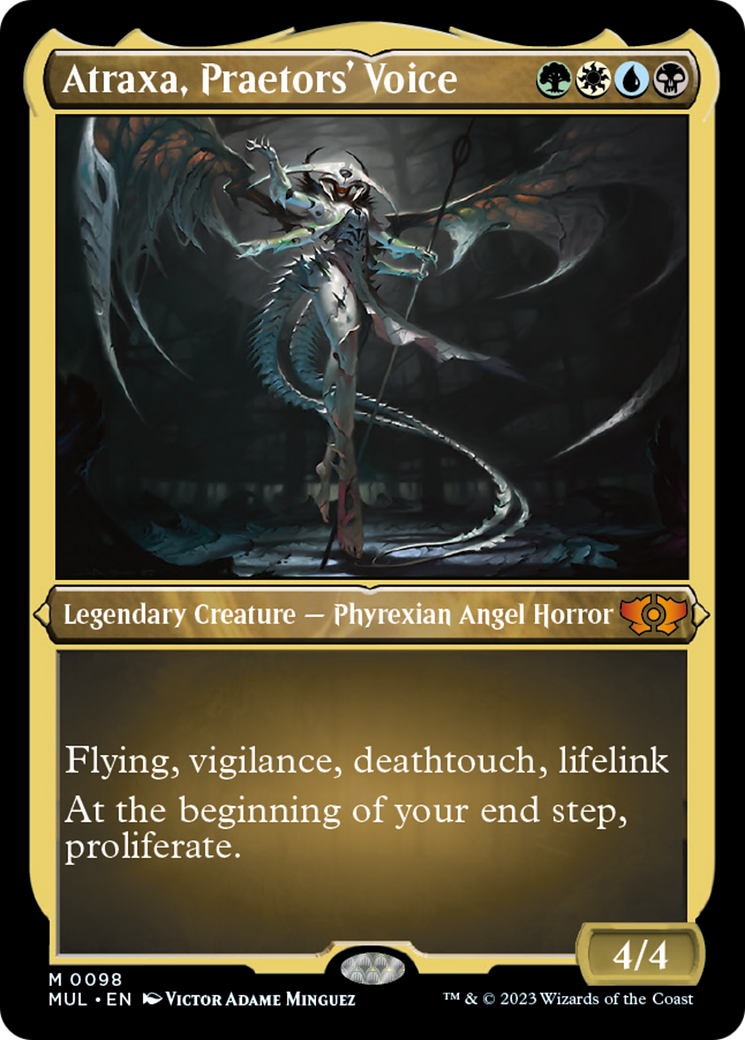 Atraxa, Praetors' Voice (Foil Etched) [Multiverse Legends] | Gear Gaming Fayetteville