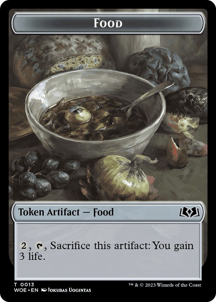 Elemental // Food (0013) Double-Sided Token [Wilds of Eldraine Tokens] | Gear Gaming Fayetteville