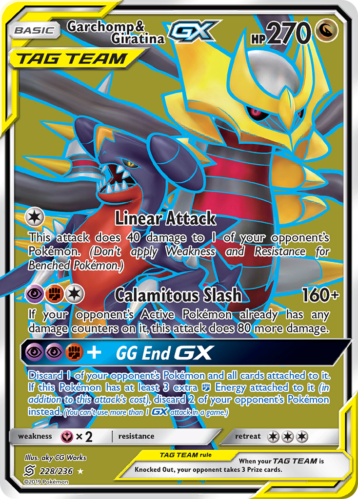 Garchomp & Giratina GX (228/236) [Sun & Moon: Unified Minds] | Gear Gaming Fayetteville