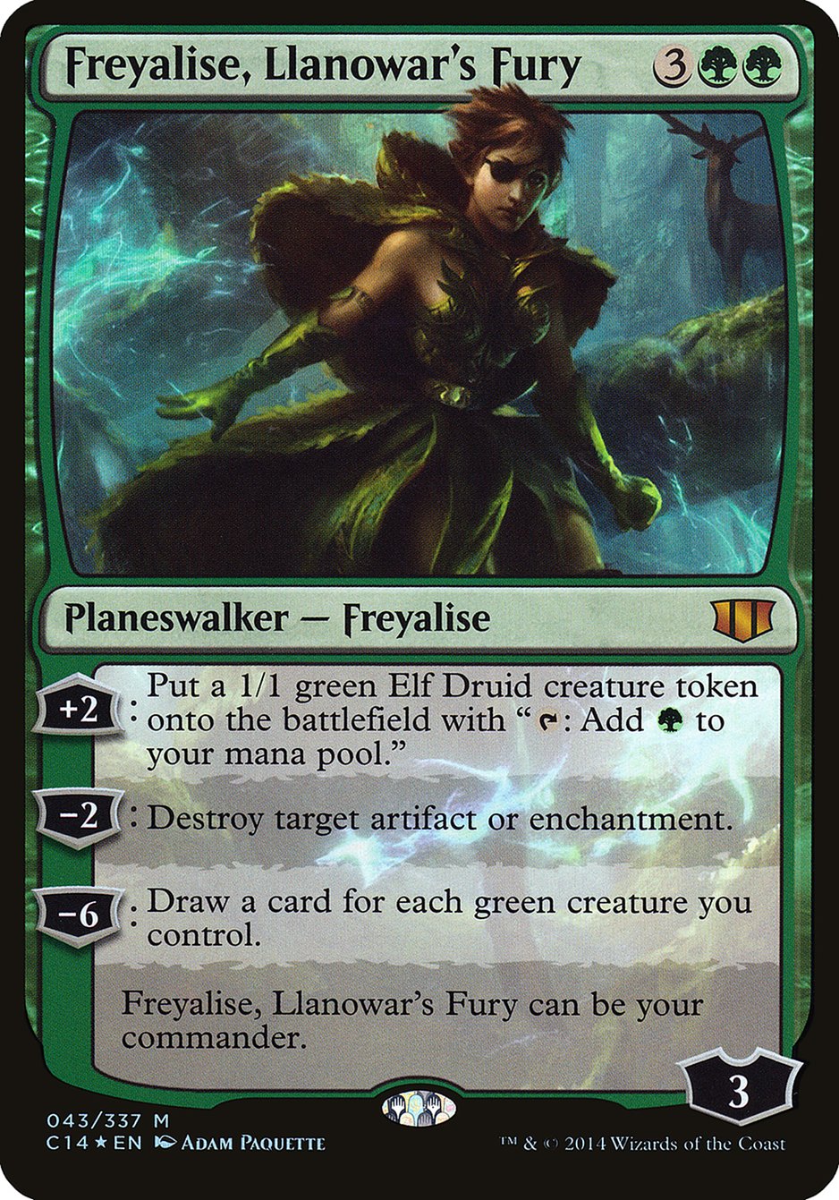 Freyalise, Llanowar's Fury (Oversized) [Commander 2014 Oversized] | Gear Gaming Fayetteville