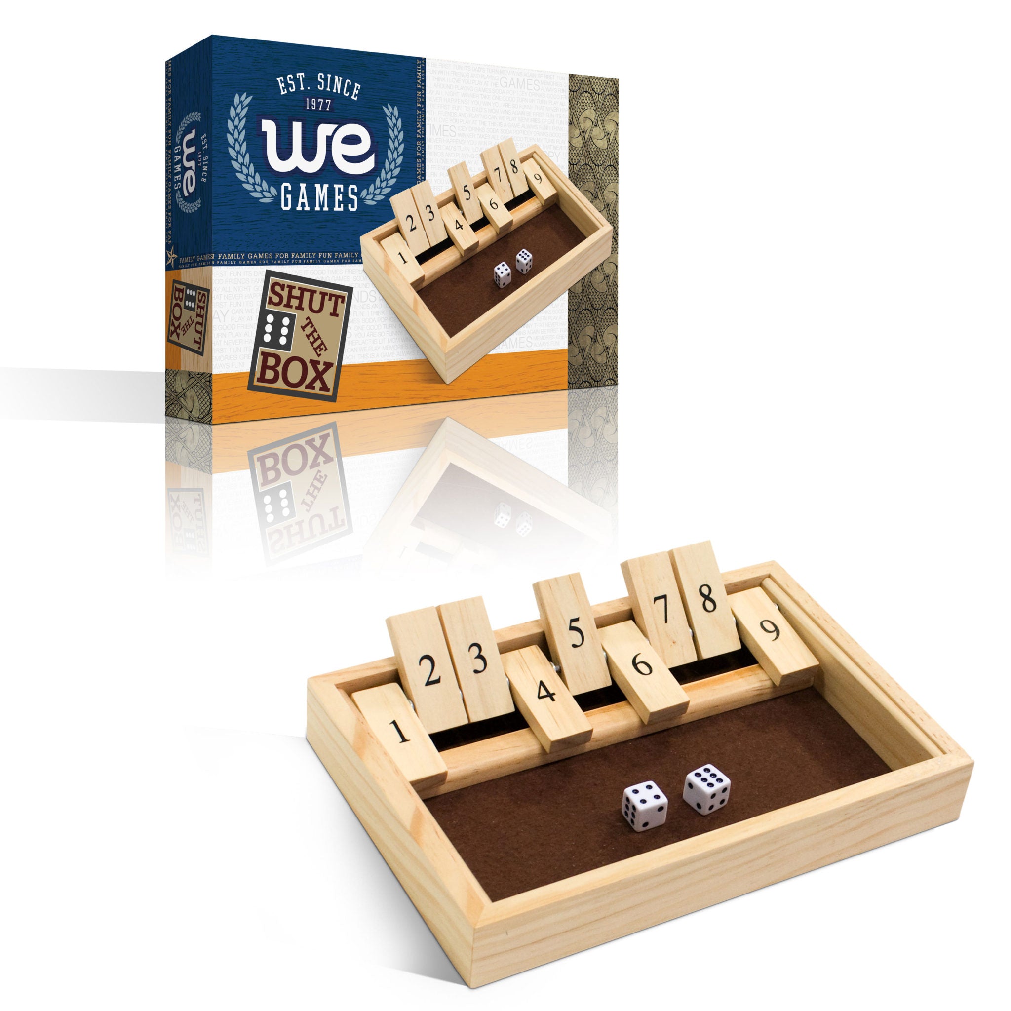 Wood Shut the Box Game – 9 Numbers | Gear Gaming Fayetteville