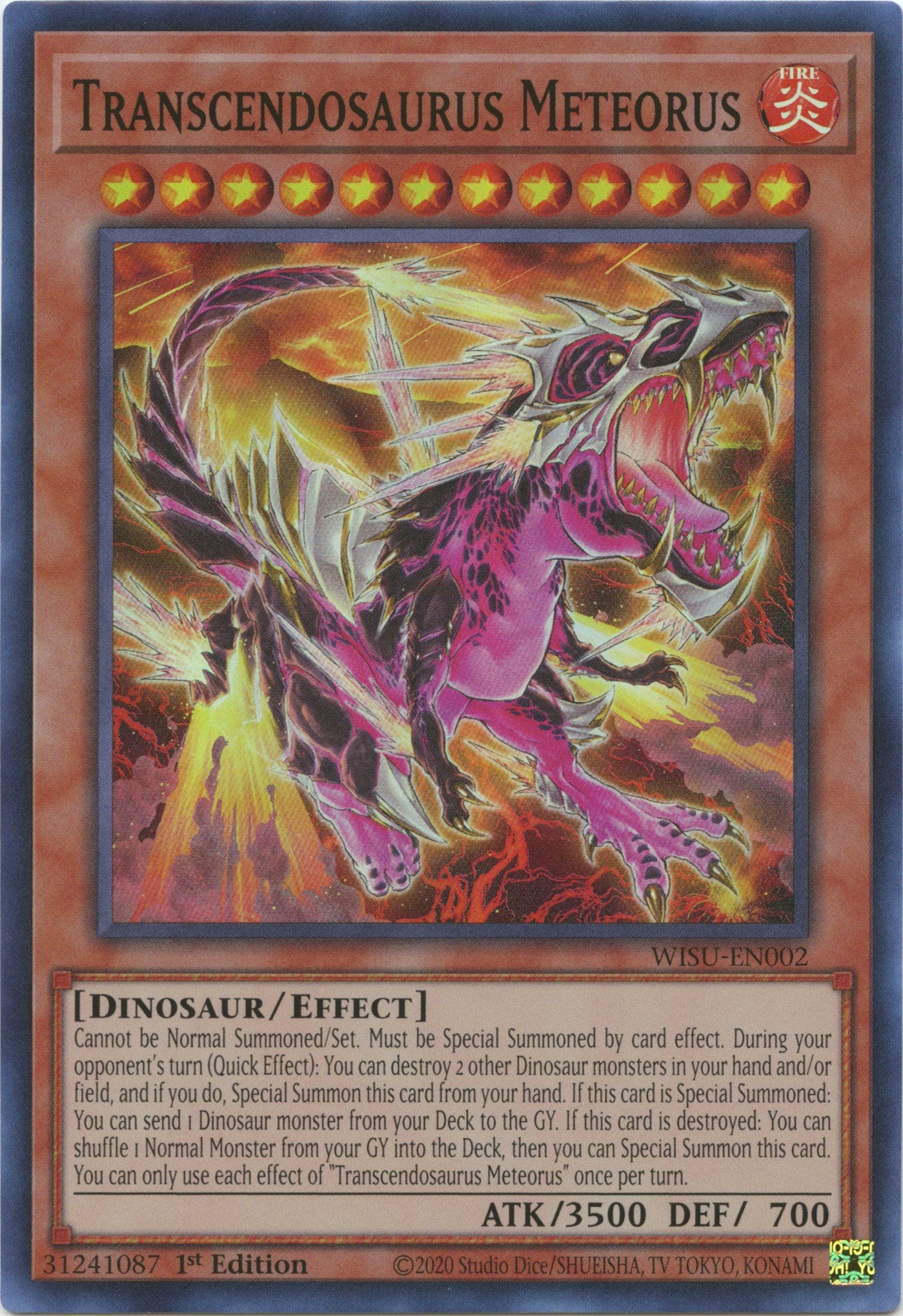 Transcendosaurus Meteorus [WISU-EN002] Super Rare | Gear Gaming Fayetteville