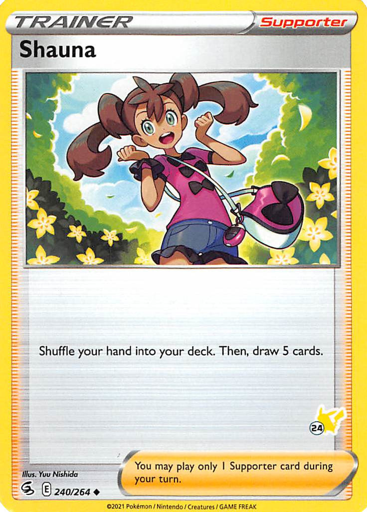 Shauna (240/264) (Pikachu Stamp #24) [Battle Academy 2022] | Gear Gaming Fayetteville