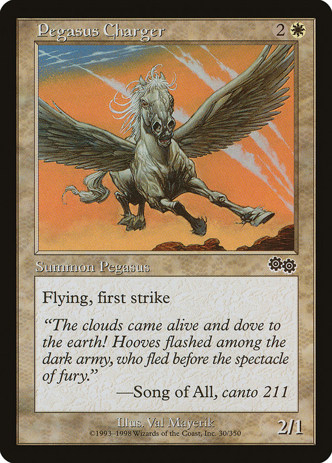 Pegasus Charger [Urza's Saga] | Gear Gaming Fayetteville