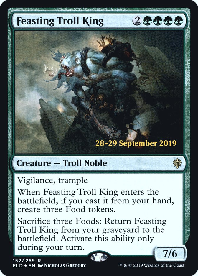 Feasting Troll King [Throne of Eldraine Prerelease Promos] | Gear Gaming Fayetteville