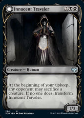 Innocent Traveler // Malicious Invader (Showcase Fang Frame) [Innistrad: Crimson Vow] | Gear Gaming Fayetteville