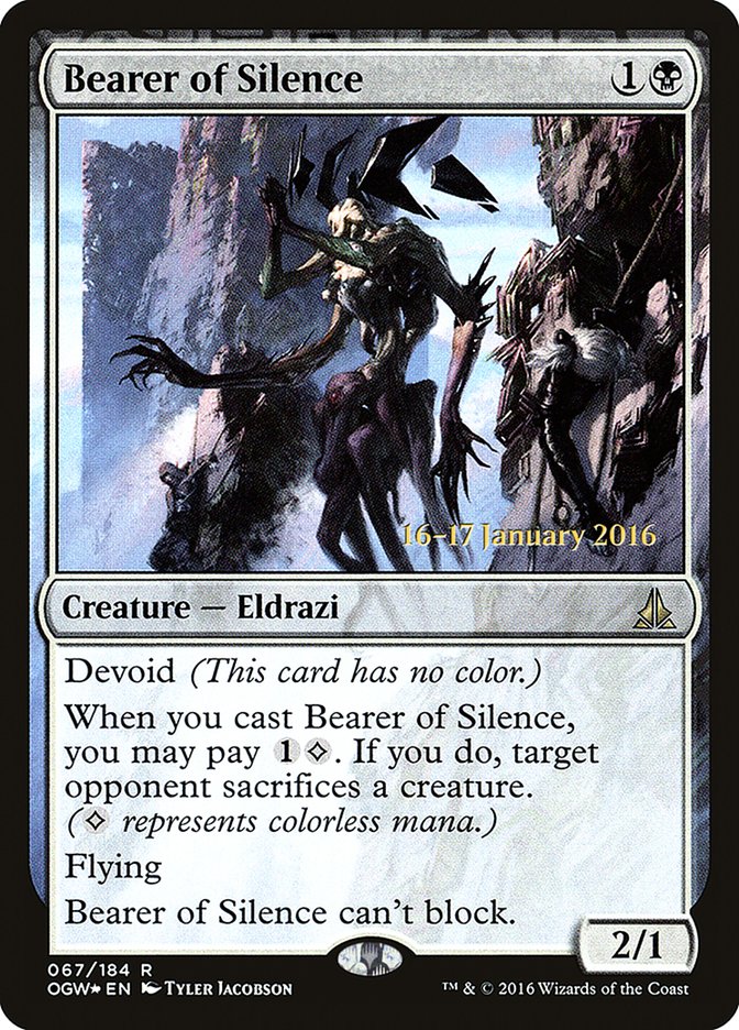 Bearer of Silence [Oath of the Gatewatch Prerelease Promos] | Gear Gaming Fayetteville