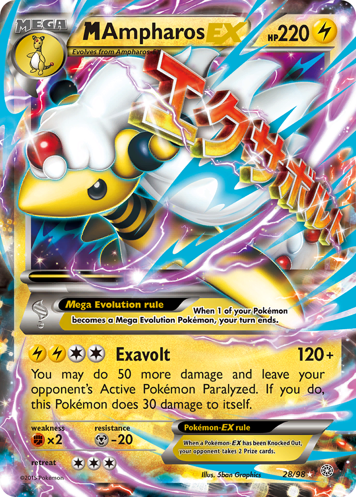 M Ampharos EX (28/98) [XY: Ancient Origins] | Gear Gaming Fayetteville