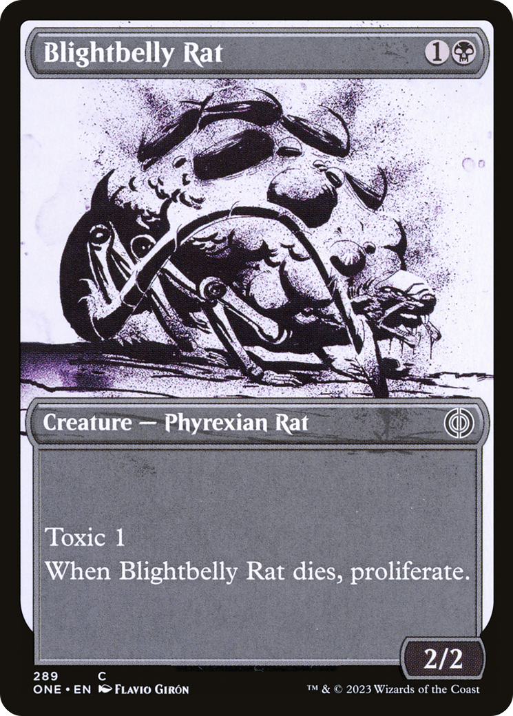 Blightbelly Rat (Showcase Ichor) [Phyrexia: All Will Be One] | Gear Gaming Fayetteville