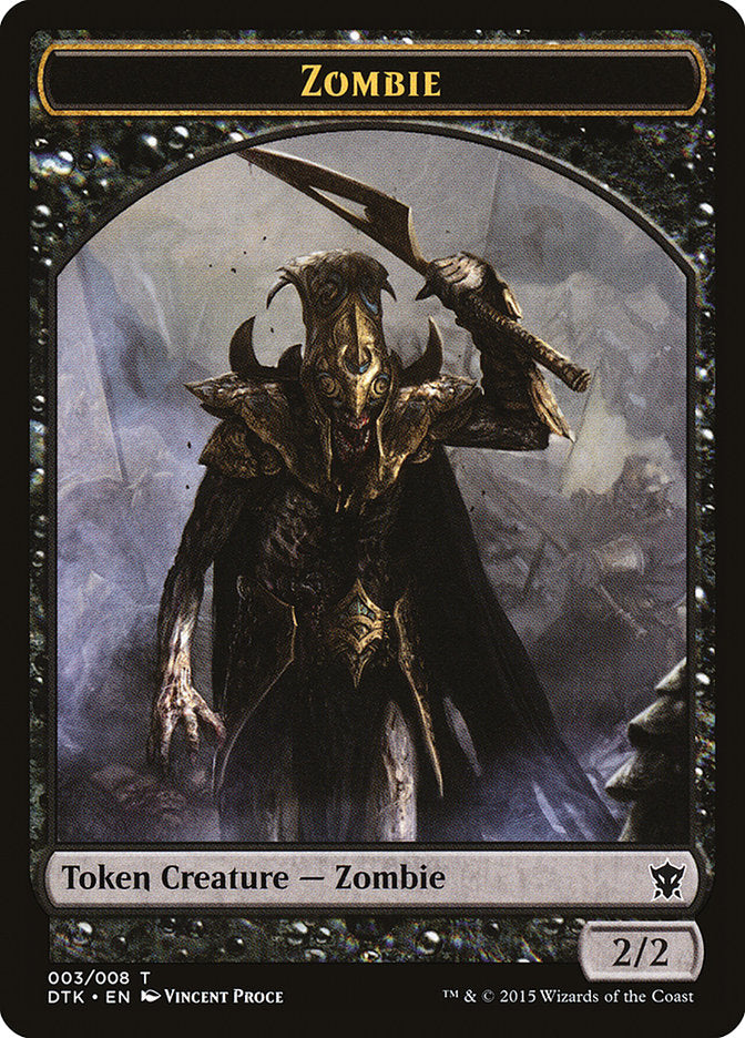 Zombie Token [Dragons of Tarkir Tokens] | Gear Gaming Fayetteville