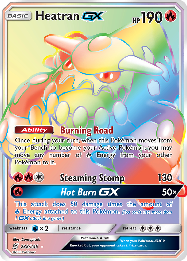 Heatran GX (238/236) [Sun & Moon: Unified Minds] | Gear Gaming Fayetteville