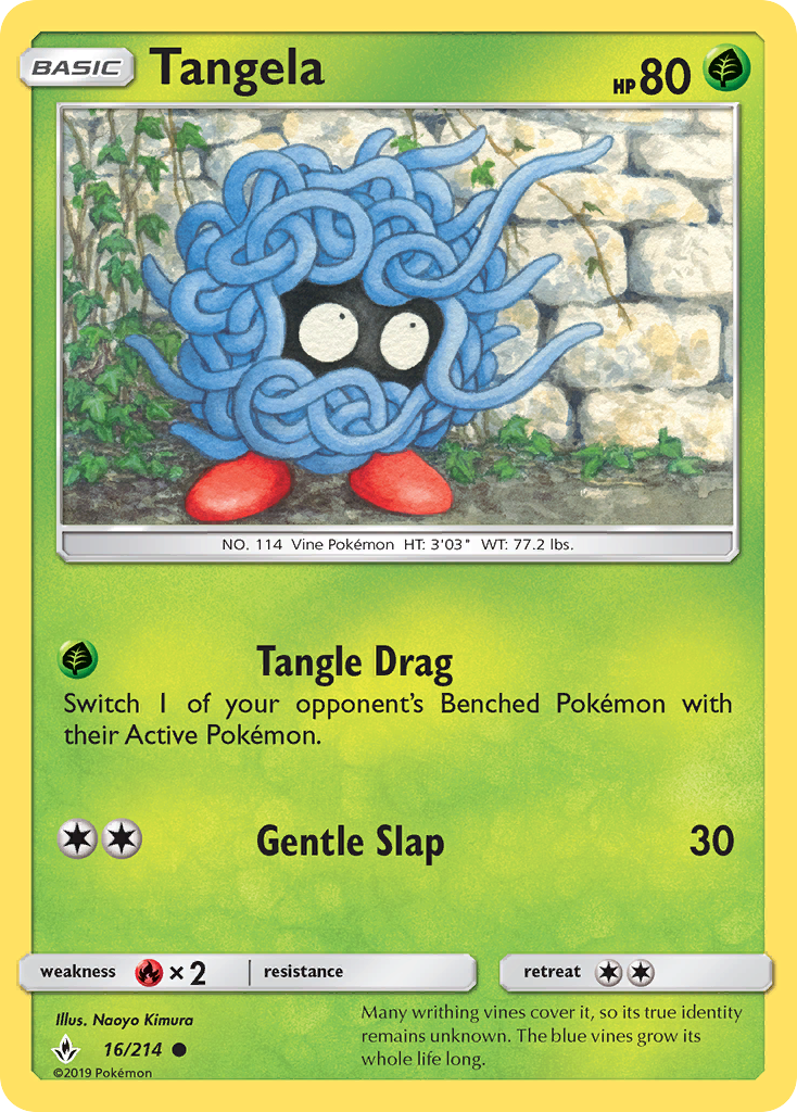 Tangela (16/214) [Sun & Moon: Unbroken Bonds] | Gear Gaming Fayetteville