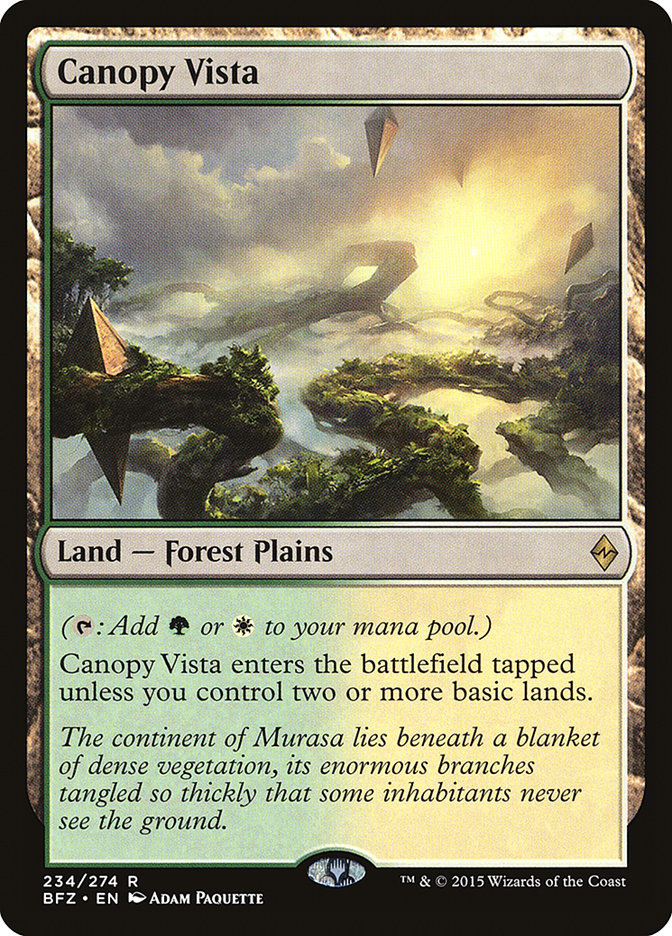 Canopy Vista [Battle for Zendikar] | Gear Gaming Fayetteville