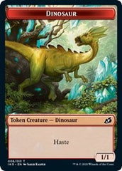 Dinosaur // Human Soldier (004) Double-Sided Token [Ikoria: Lair of Behemoths Tokens] | Gear Gaming Fayetteville