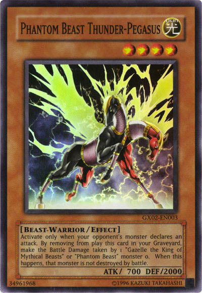 Phantom Beast Thunder-Pegasus [GX02-EN003] Super Rare | Gear Gaming Fayetteville