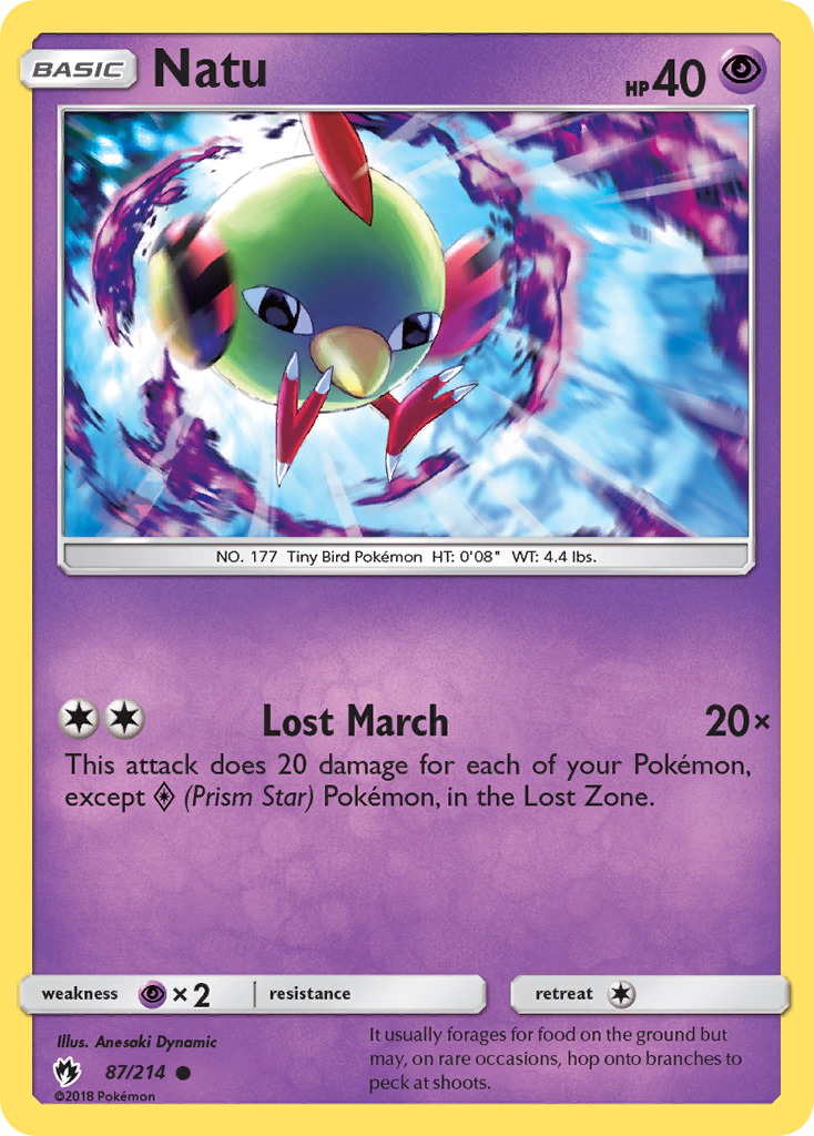 Natu (87/214) [Sun & Moon: Lost Thunder] | Gear Gaming Fayetteville