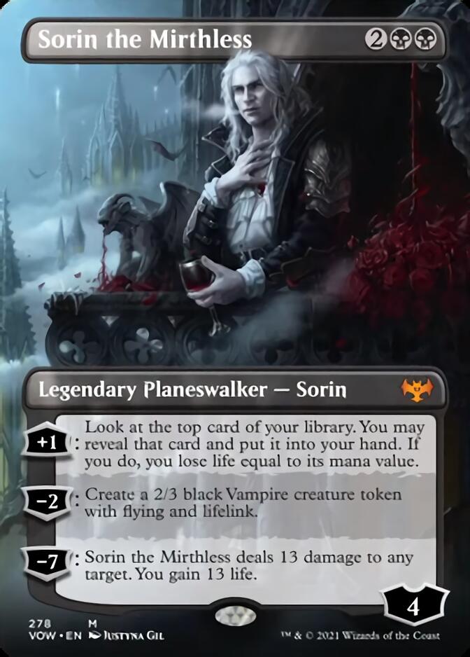 Sorin the Mirthless (Borderless) [Innistrad: Crimson Vow] | Gear Gaming Fayetteville