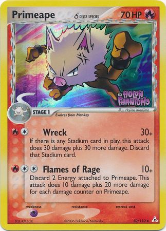 Primeape (50/110) (Delta Species) (Stamped) [EX: Holon Phantoms] | Gear Gaming Fayetteville