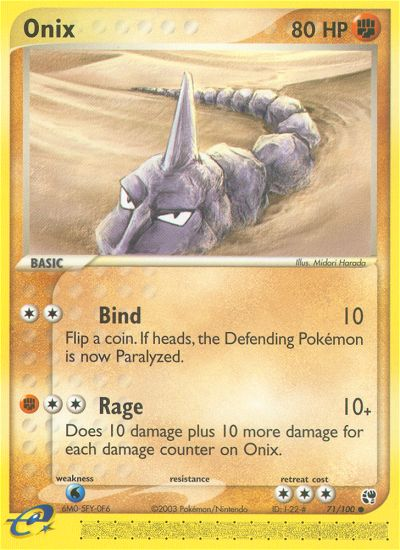 Onix (71/100) [EX: Sandstorm] | Gear Gaming Fayetteville