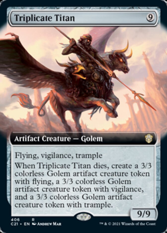 Triplicate Titan (Extended Art) [Commander 2021] | Gear Gaming Fayetteville