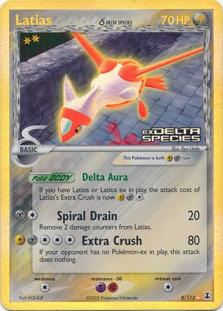 Latias (8/113) (Delta Species) (Stamped) [EX: Delta Species] | Gear Gaming Fayetteville