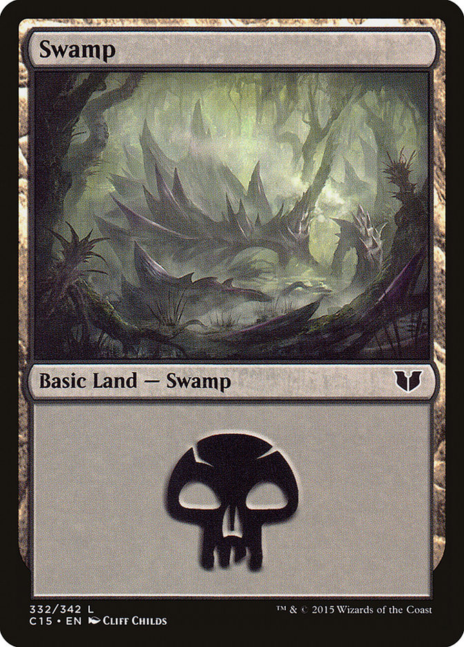 Swamp (332) [Commander 2015] | Gear Gaming Fayetteville