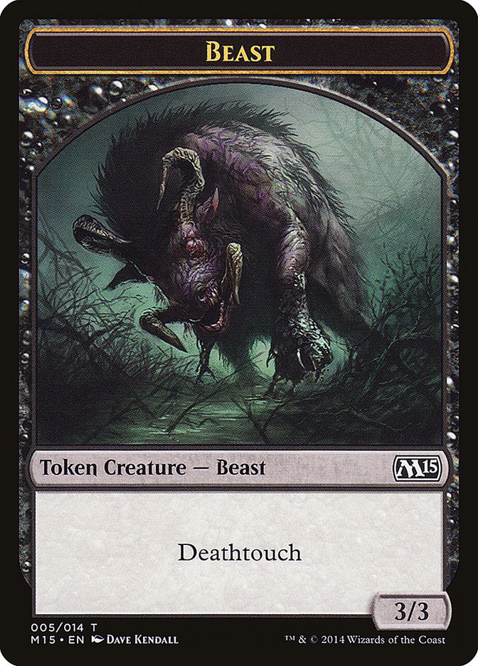 Beast Token (005/014) [Magic 2015 Tokens] | Gear Gaming Fayetteville