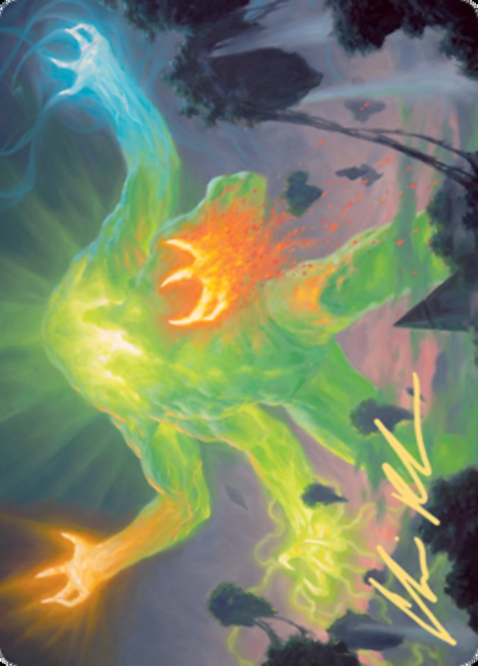 Omnath, Locus of Creation Art Card (Gold-Stamped Signature) [Zendikar Rising Art Series] | Gear Gaming Fayetteville