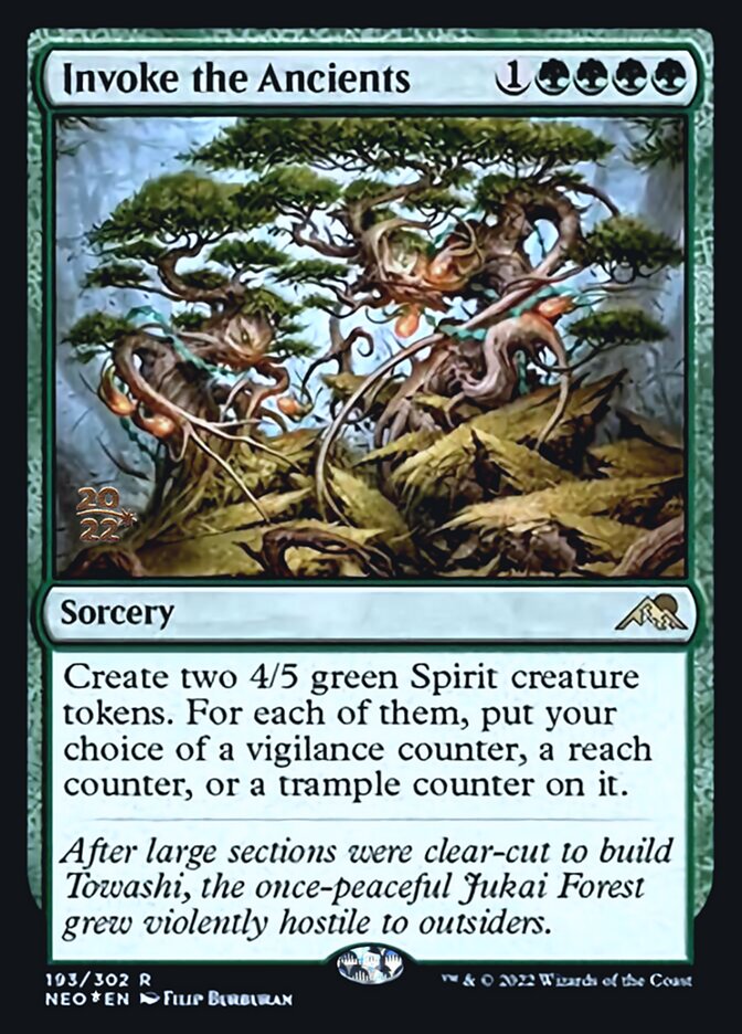 Invoke the Ancients [Kamigawa: Neon Dynasty Prerelease Promos] | Gear Gaming Fayetteville