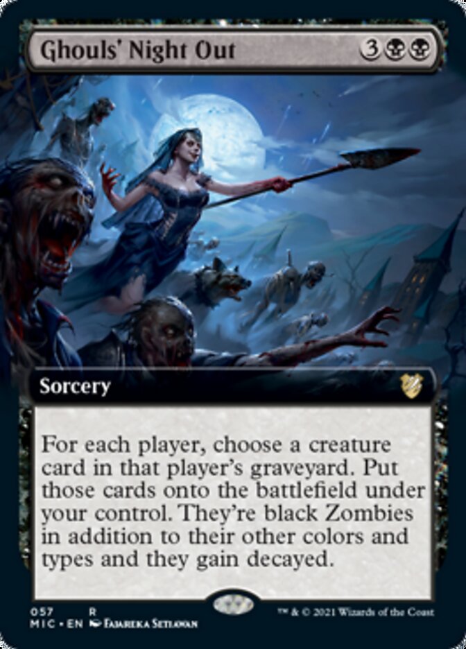 Ghouls' Night Out (Extended Art) [Innistrad: Midnight Hunt Commander] | Gear Gaming Fayetteville