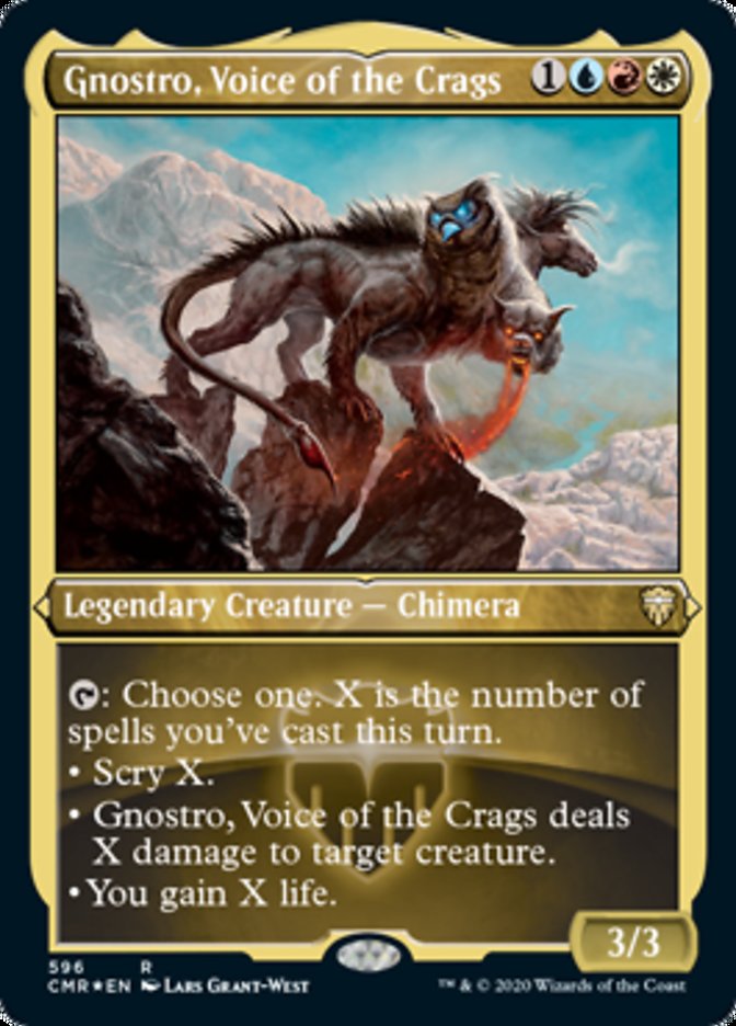 Gnostro, Voice of the Crags (Etched) [Commander Legends] | Gear Gaming Fayetteville