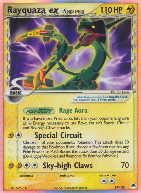 Rayquaza ex (97/101) (Delta Species) [EX: Dragon Frontiers] | Gear Gaming Fayetteville