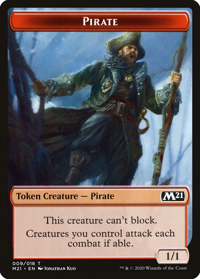 Cat (011) // Pirate Double-Sided Token [Core Set 2021 Tokens] | Gear Gaming Fayetteville