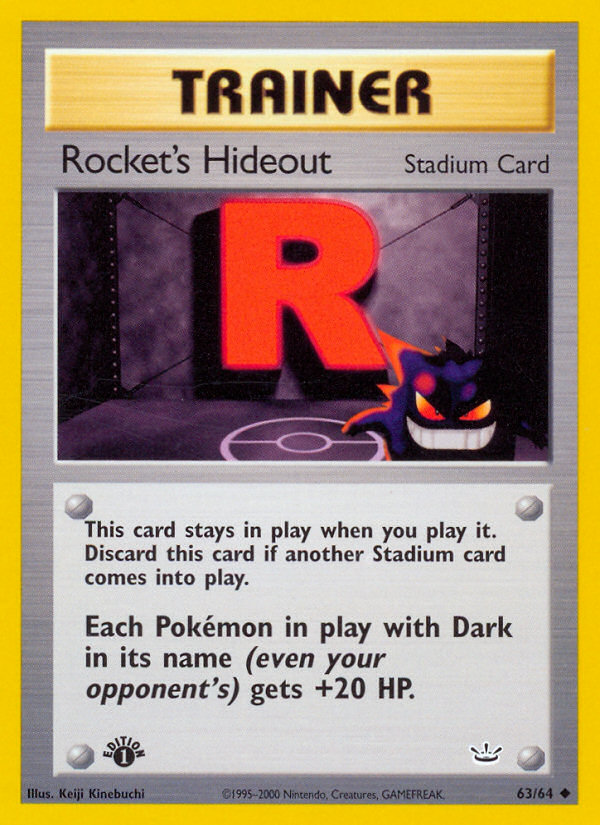 Rocket's Hideout (63/64) [Neo Revelation 1st Edition] | Gear Gaming Fayetteville