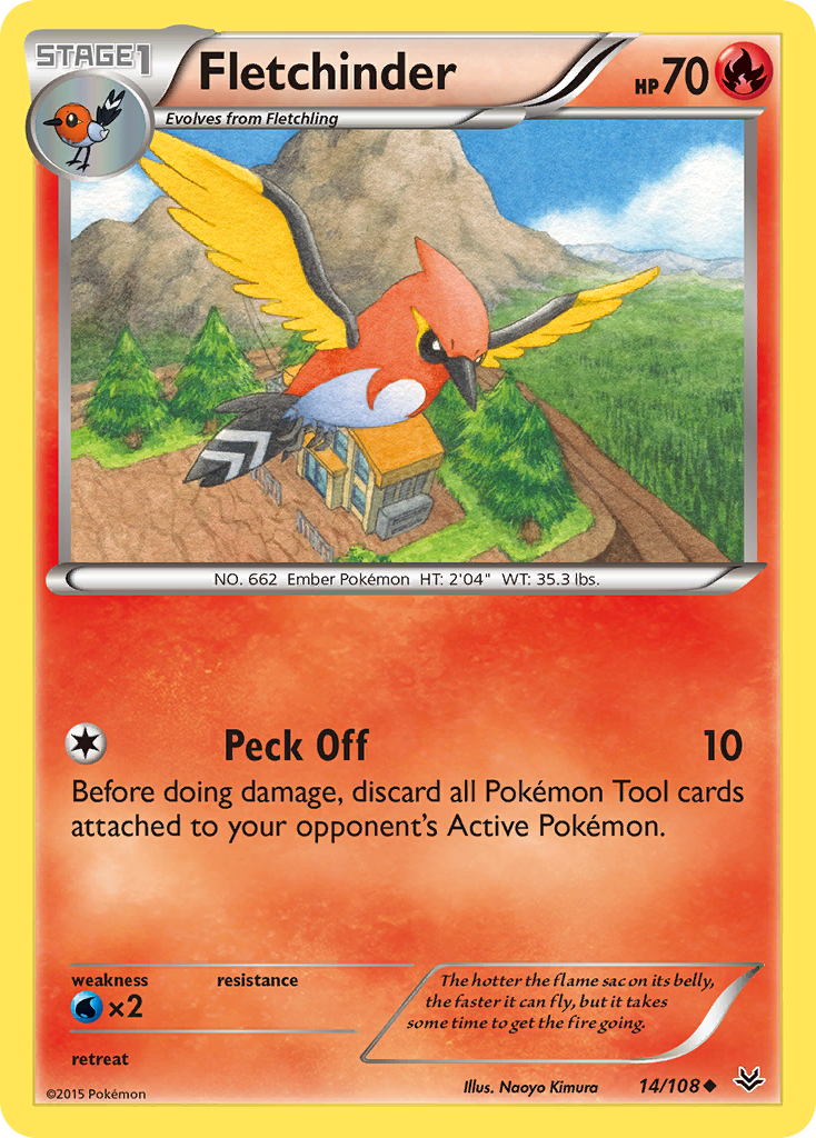 Fletchinder (14/108) [XY: Roaring Skies] | Gear Gaming Fayetteville