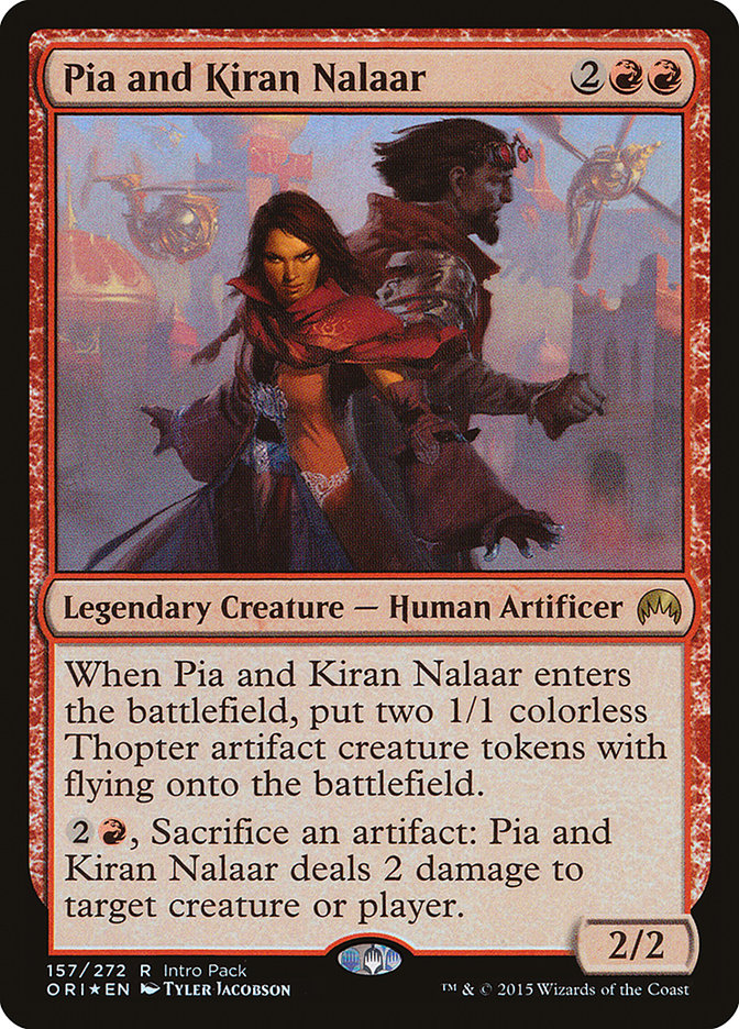 Pia and Kiran Nalaar (Intro Pack) [Magic Origins Promos] | Gear Gaming Fayetteville