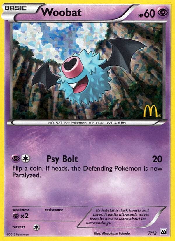 Woobat (7/12) [McDonald's Promos: 2012 Collection] | Gear Gaming Fayetteville